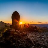 百間ぐらの夕日
