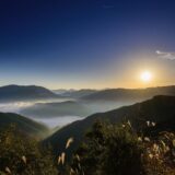 潮見峠の日の出