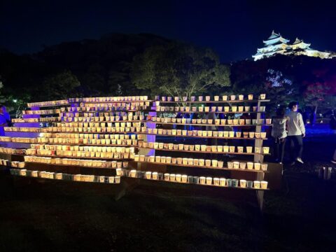 イベントリポート／ろうそくとイルミネーションの灯りが美しい／ 和歌山城まちなかキャンドルイルミネーション・竹燈夜（和歌山市）